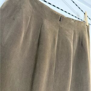 Vintage Chaus Brown Silk Skirt